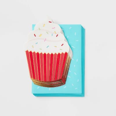 Spritz Cupcake Birthday Greeting Card Set, Assorted (10 ct)