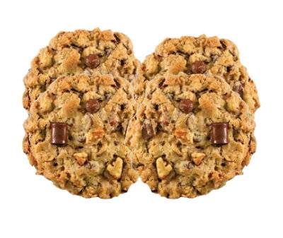 Oatmeal Walnut Chocolate Chunk Cookies 4 Count - Each