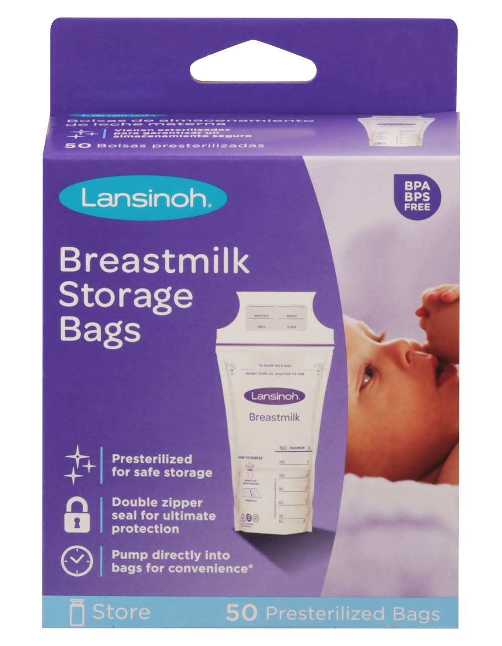 Lansinoh Breastmilk Storage Bags (9.6 oz)