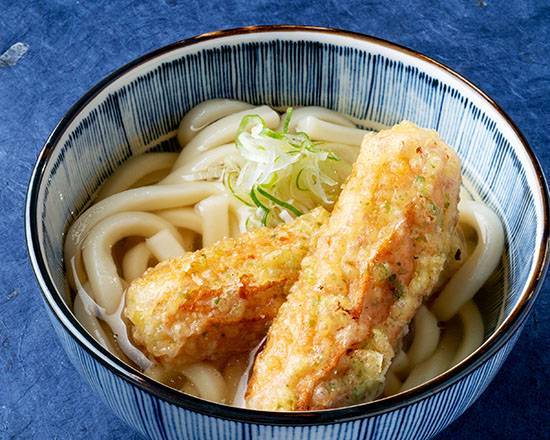 さぬき ちくわ天かけうどん Sanuki Udon Noodle Soup with Tube-Shaped Fish Paste Tempura