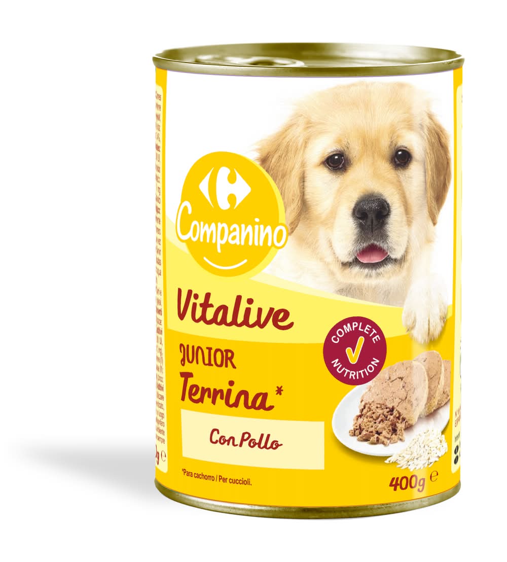 Vitalive alimento húmedo para perros · Carrefour Companino - Pollo - Junior (400 g)