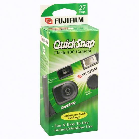 Fujifilm Disposable 35mm Camera QuickSnap Flash 400 27 Exposures (1 ct)