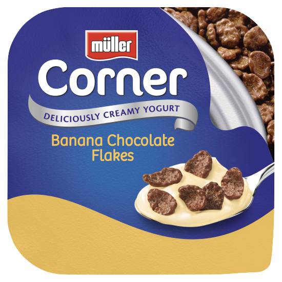 Müller Corner Delicious, Creamy Yogurt Banana Chocolate Flakes 124g