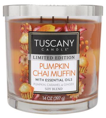 Tuscany Chi Mffn Triple Pour Candle - 14 Oz