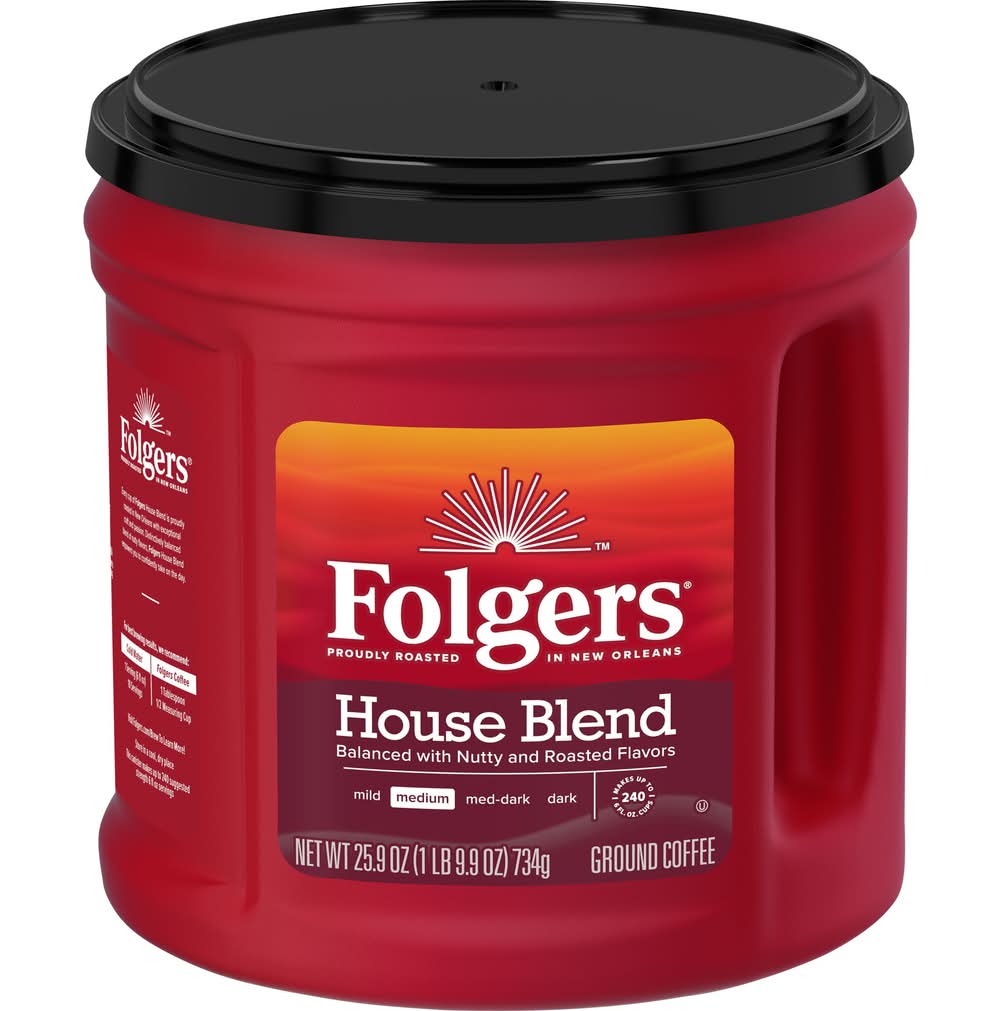 Folgers House Blend Medium Roast Coffee (1.62 lbs)