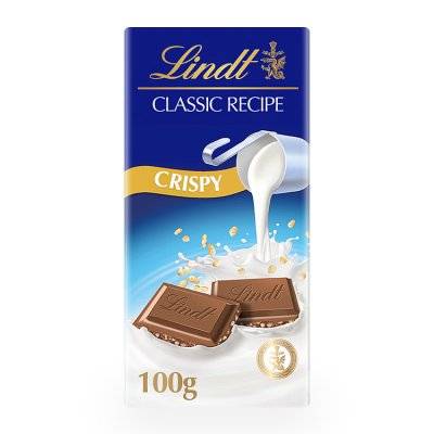 Lindt Classic Recipe Crispy Milk Chocolate Bar