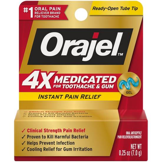 Orajel Instant Pain Relief for Severe Toothache Cooling Gel