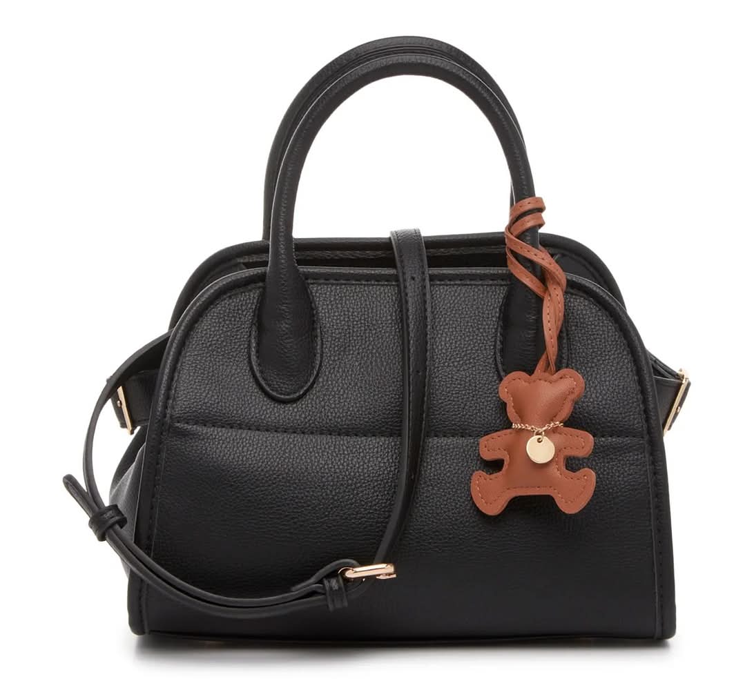 Kelly & Katie Charm Dome Satchel (Black One Size)