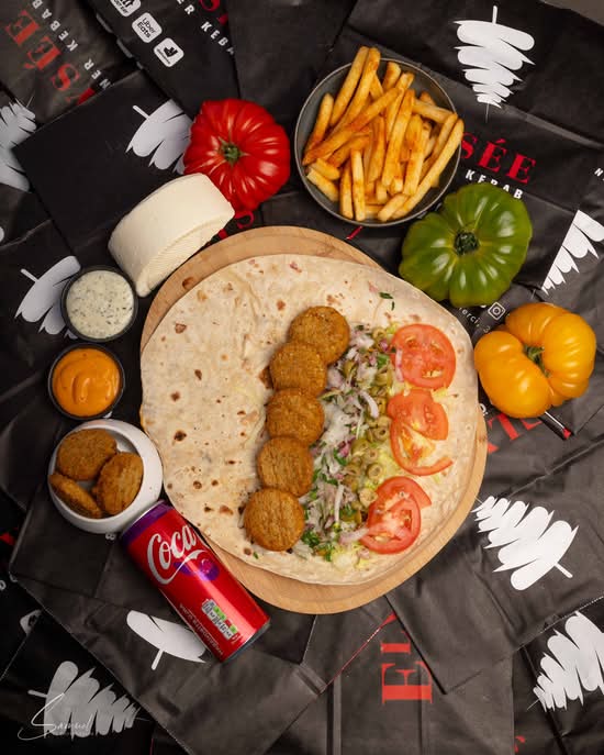 Menu sandwich falafel végétarien🥗