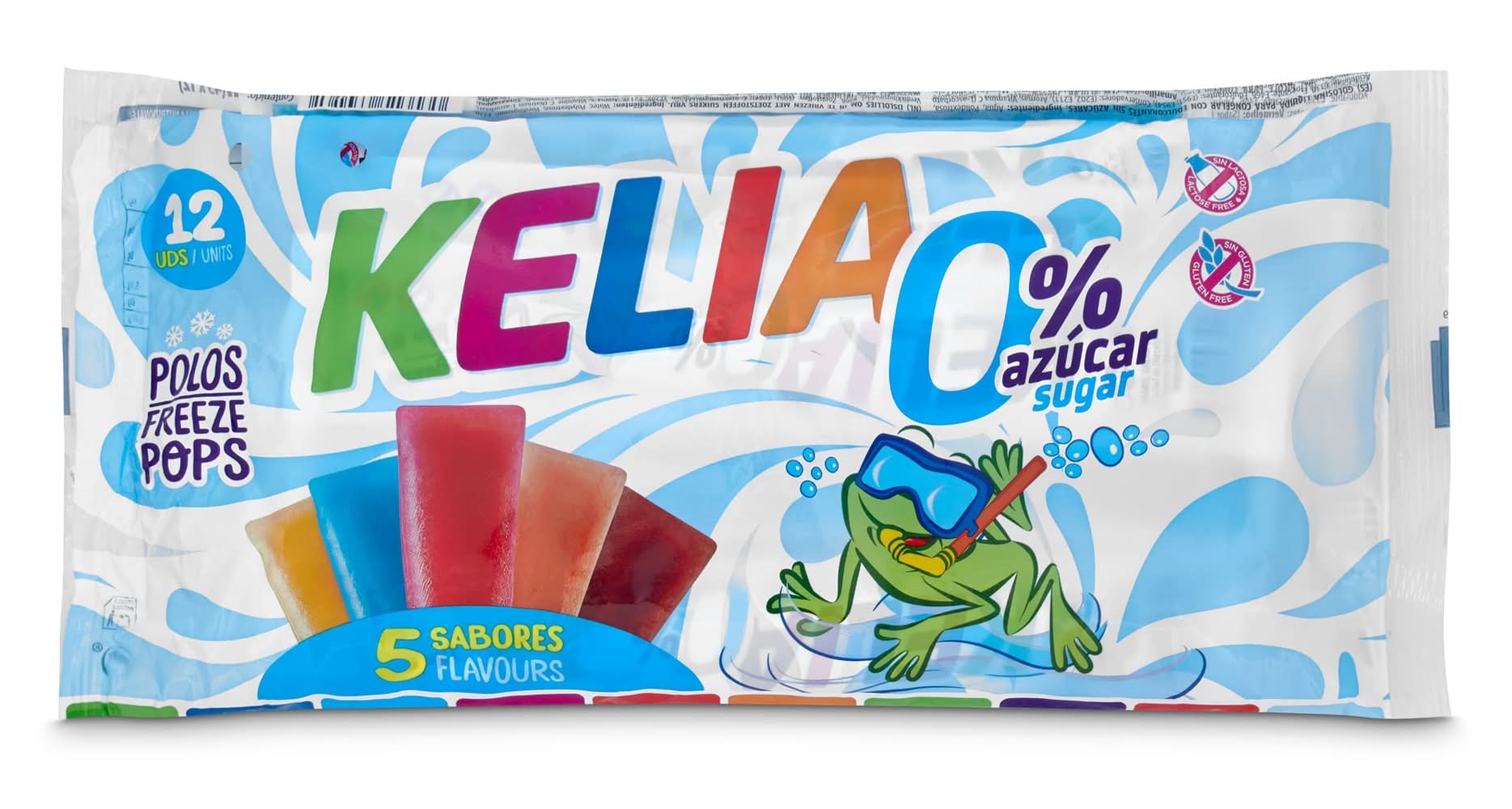 Polos Para Congelar Sin Azúcar Kelia Bolsa 540 Ml