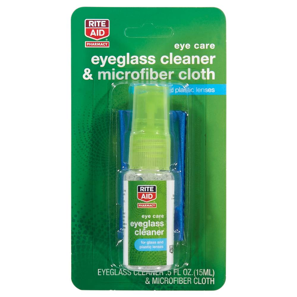 Rite Aid Eyeglass Cleaner and Microfiber Cloth