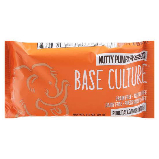 Base Culture Gluten Free Nutty Pumpkin Bread Snack (3.2 oz)
