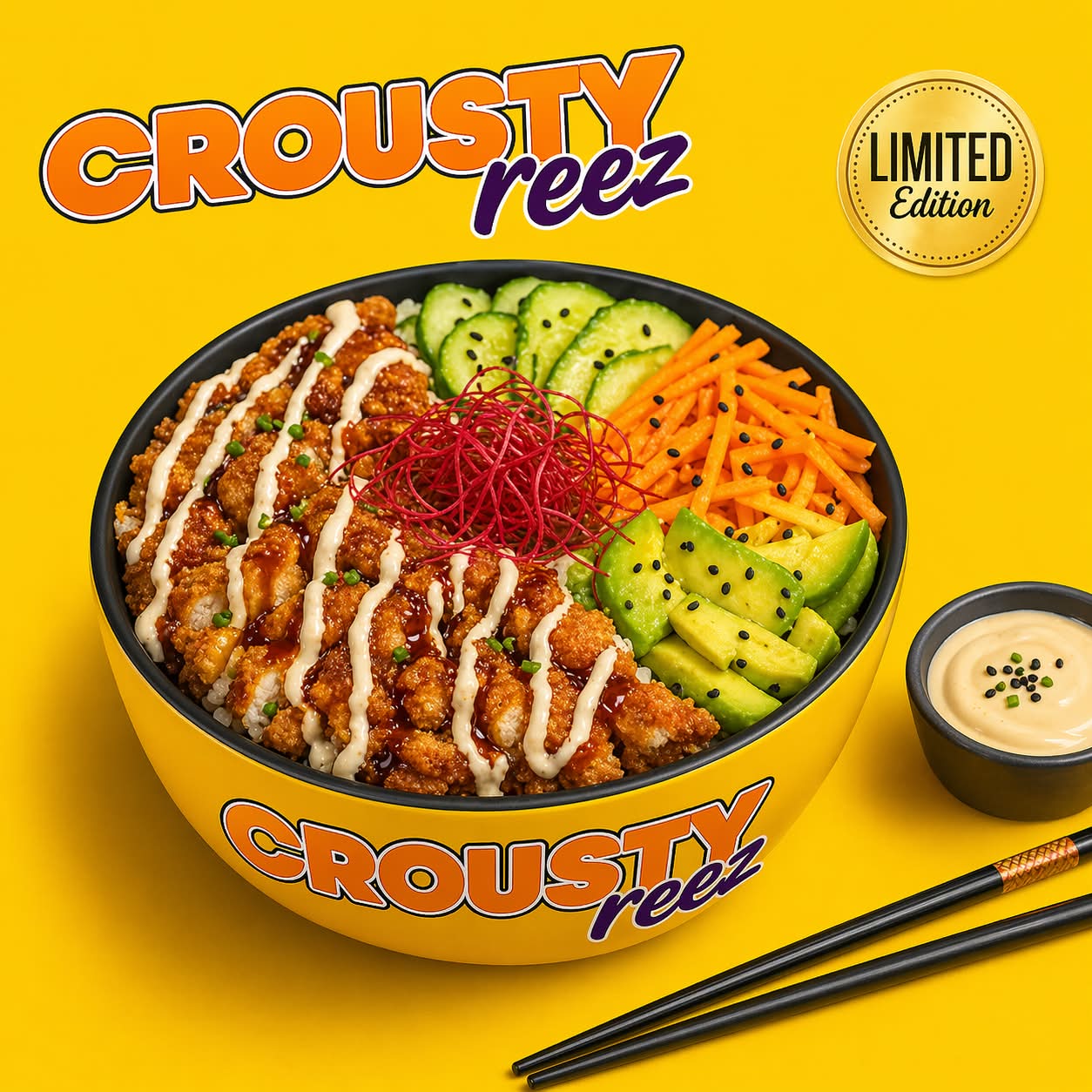 CROUSTY BOWL HEALTHY🍗🥗