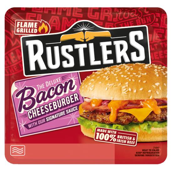 Rustlers the Deluxe Bacon Cheeseburger