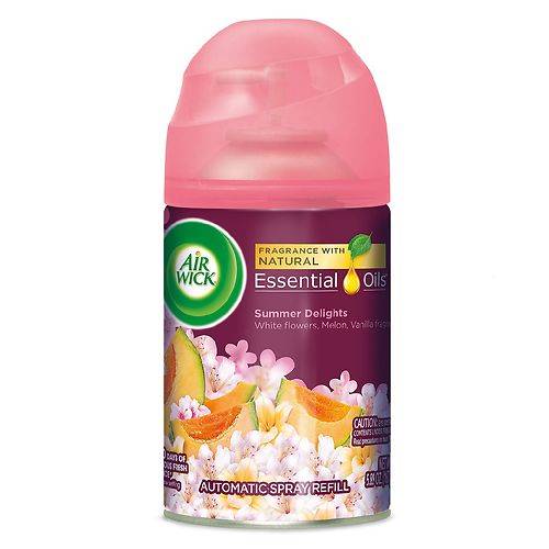 Air Wick Freshmatic Refill Automatic Spray, Air Freshener Summer Delights (White Flowers/Melon/Vanilla) - 5.89 oz