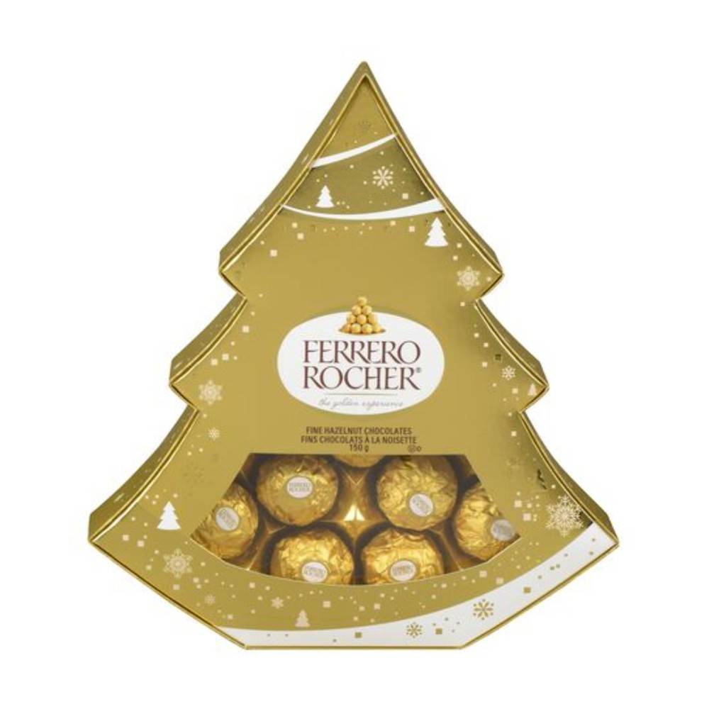 Ferrero Rocher Fine Hazelnut Chocolates in Christmas Tree (150 g)