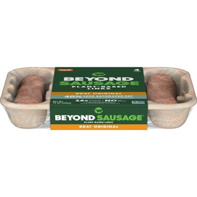 Beyond Meat Beyond Sausage Plant Based Brat Original Dinner Sausage Links - 14 Oz