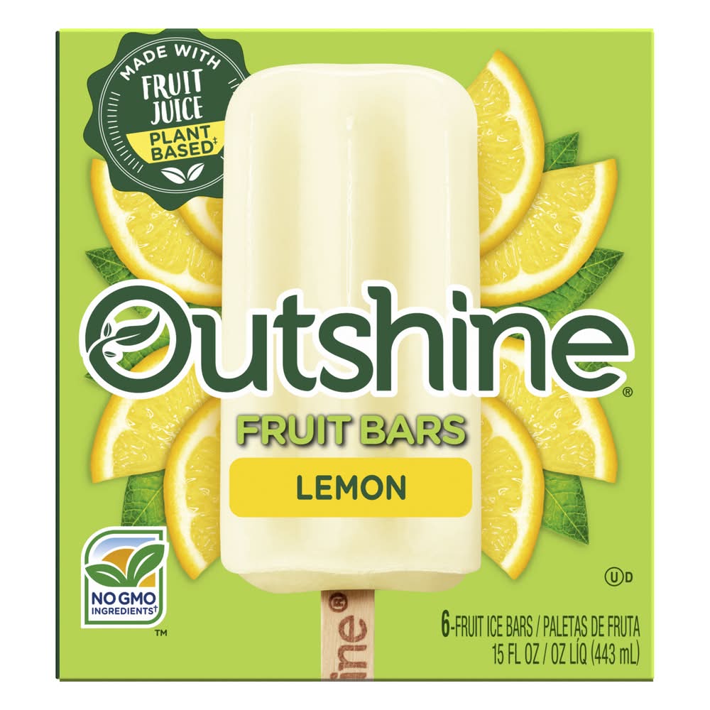 Outshine Fruit Bars, Lemon (15 fl oz, 6 ct)