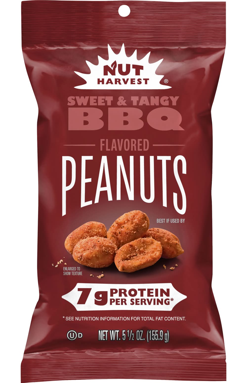 Nut Harvest Peanuts, Sweet & Tangy Bbq (5.5 oz)
