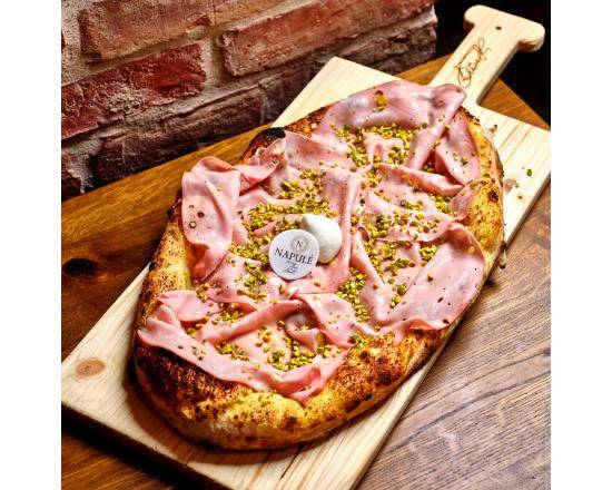 Pizze Mortadella e Pistacchio