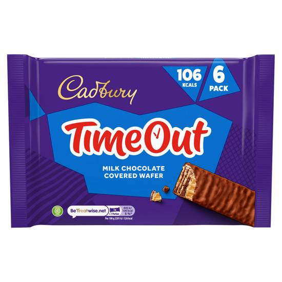 Cadbury Timeout Chocolate Bars 6 x 20g