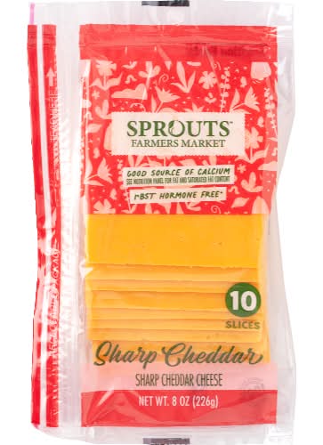 Sprouts Sliced Sharp Cheddar Cheese