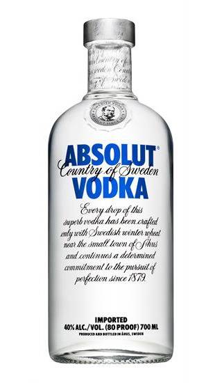 Vodka ABSOLUT - la bouteille de 70cL