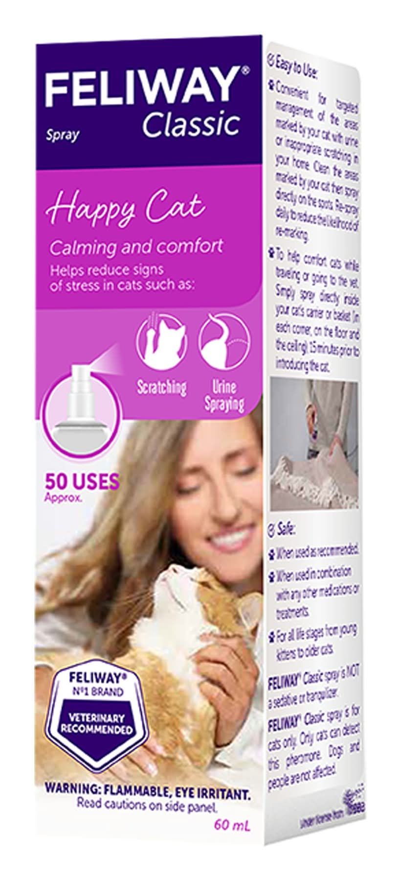 Feliway® Classic Calming Spray - 60ml (Size: 60 Ml)