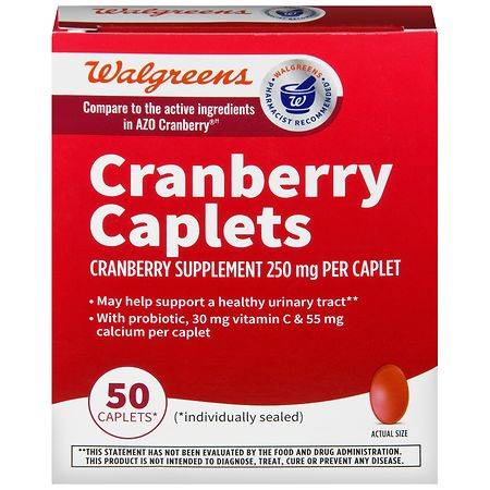 Walgreens Cranberry Urinary Tract Health Caps
