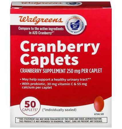 Walgreens Cranberry Urinary Tract Health Caps