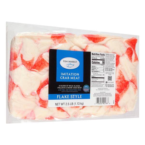 The Fish Market Flake Style Imitation Crab Meat (2.5 lbs)