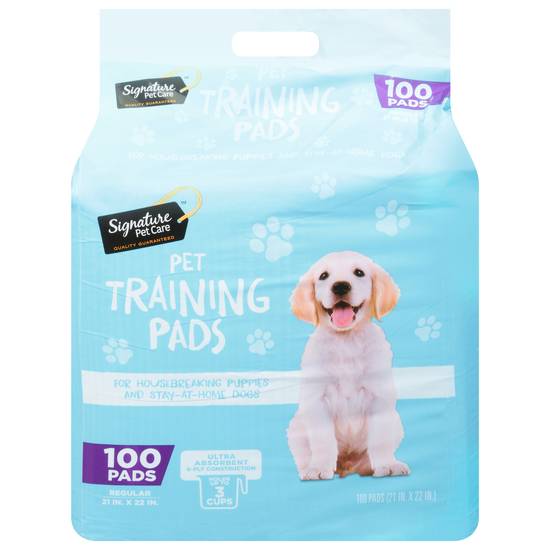 Signature Pet Care Regular Pet Training Pads For Dogs & Puppies (100 pads)