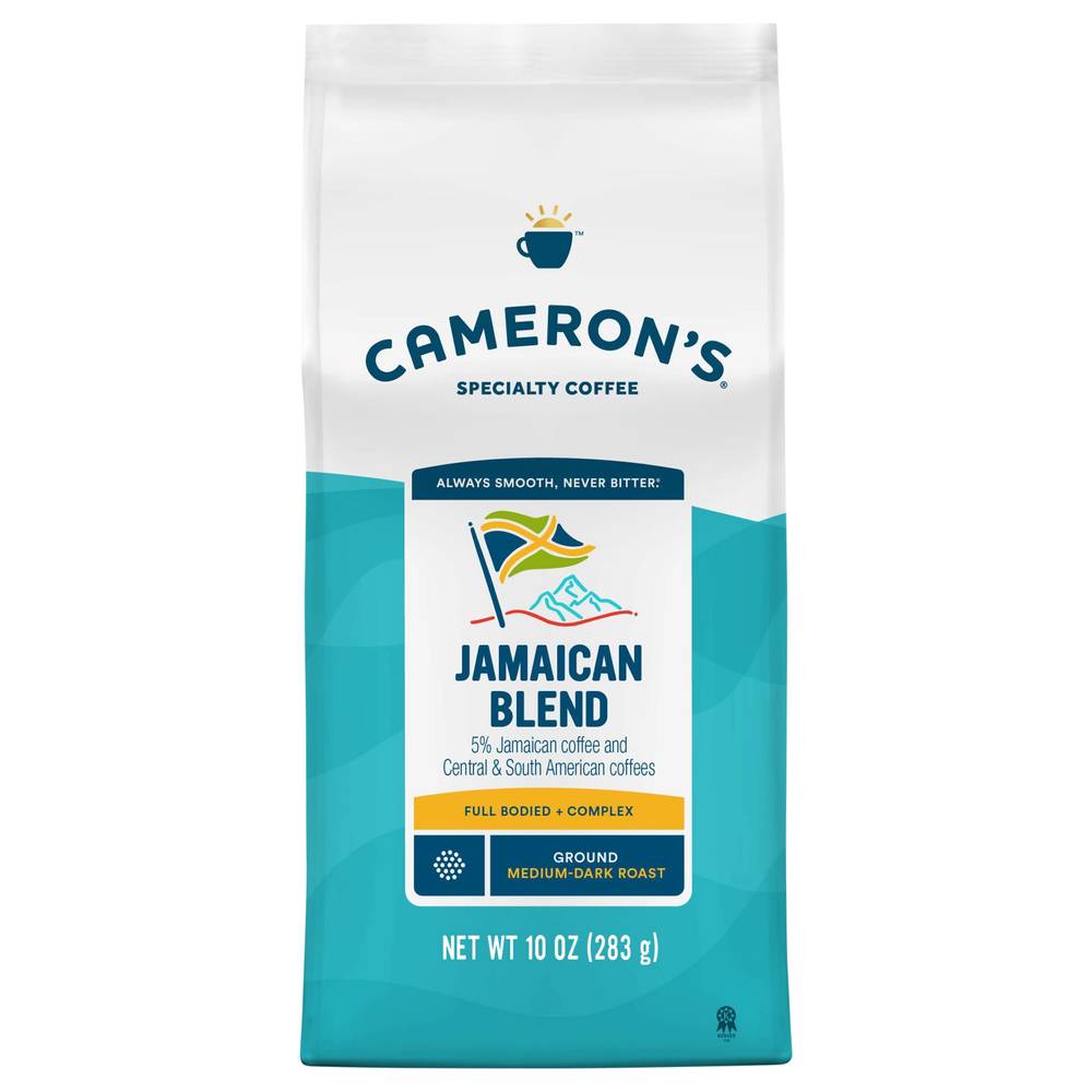 Cameron's Jamaican Blend Medium Dark Roast Ground Coffee (10 oz)