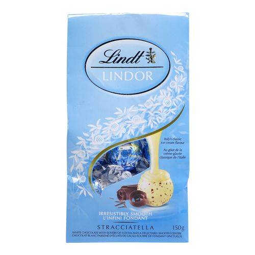 Lindor stracciatella chocolat blanc (177 ml) - lindt lindor bags