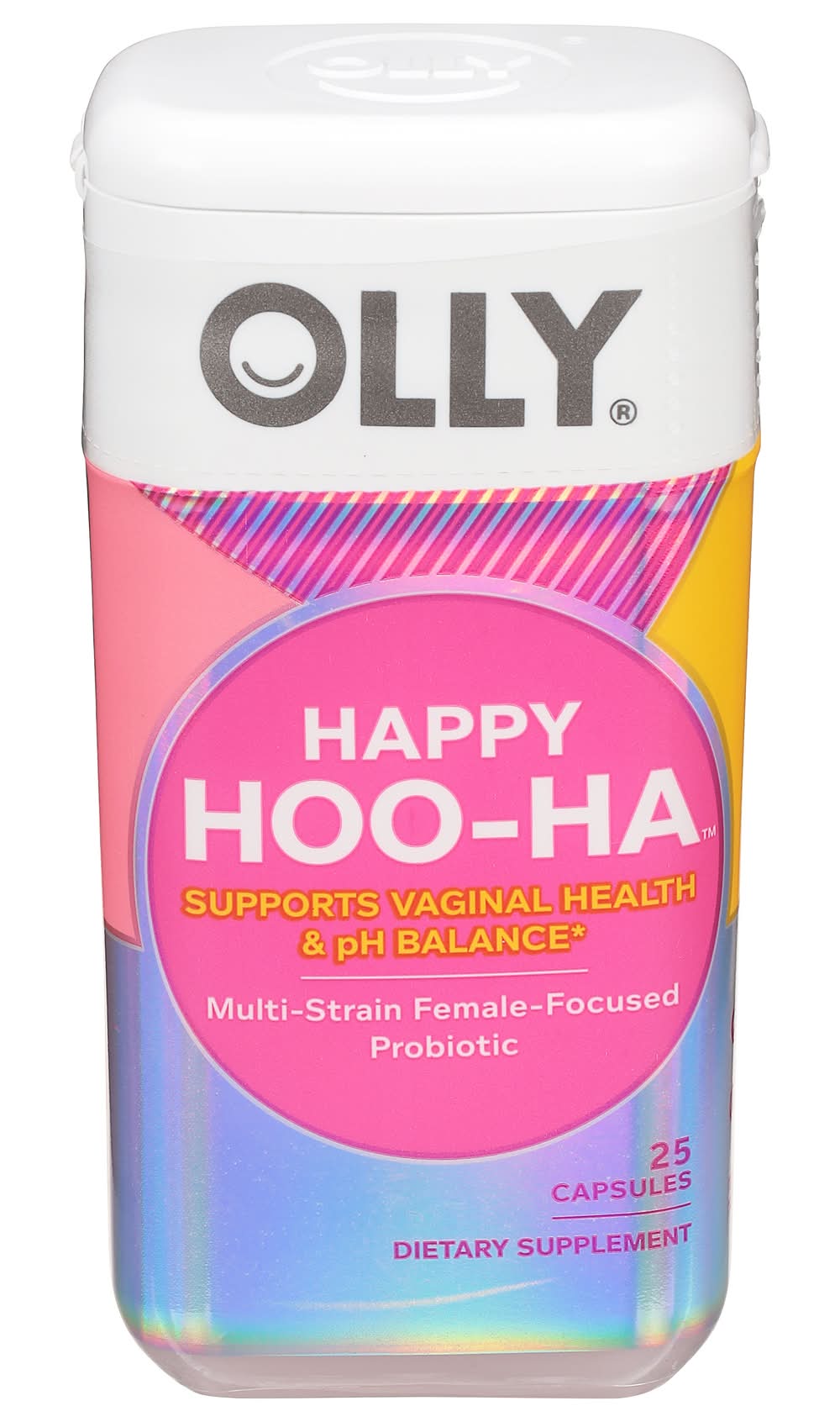 Olly Happy Hoo-Ha Multi-Strain Vaginal Probiotic Capsules (0.1 lbs, 25 ct)