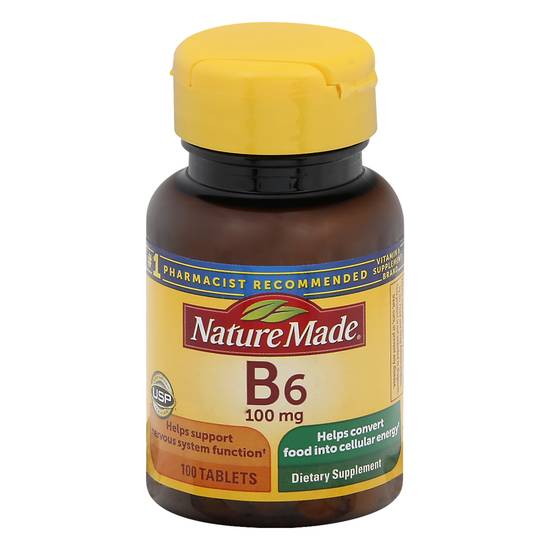 Nature Made B6 100 mg Dietary Supplement (100 ct)