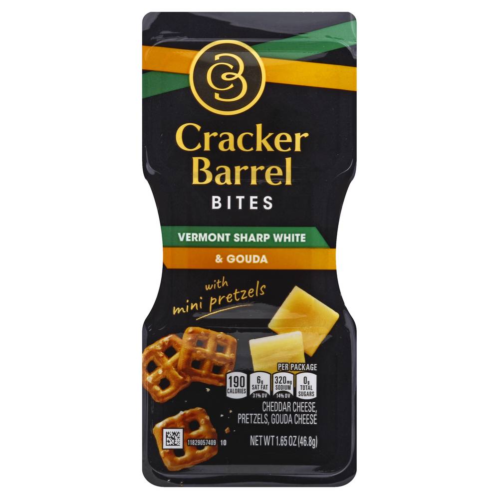 Cracker Barrel Vermont Sharp White & Gouda Bites (1.65 oz)