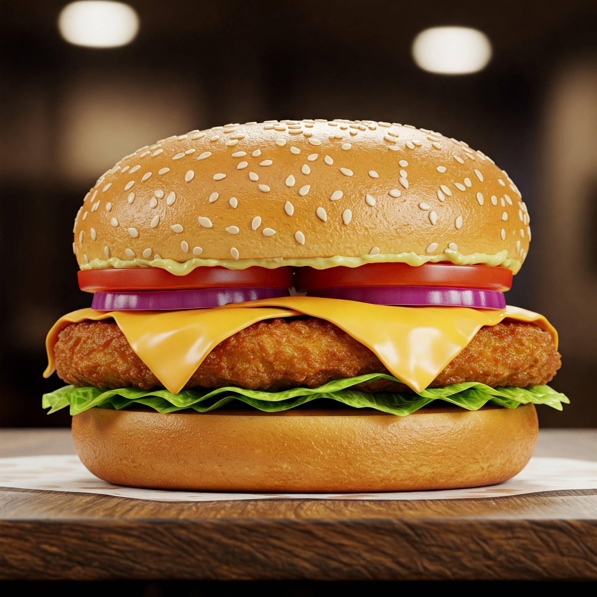 Chicken burger 🍗🧀