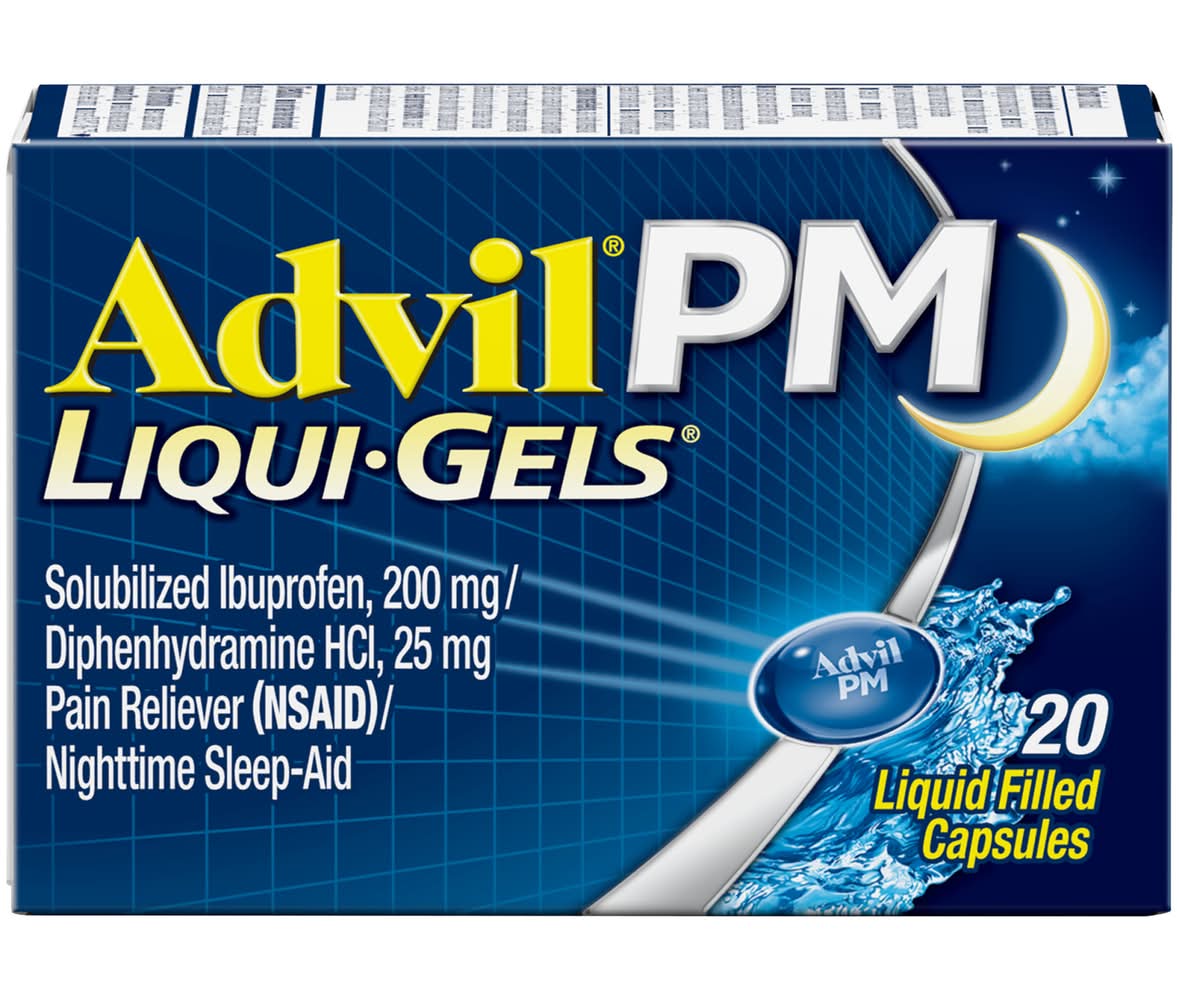 Advil Pm Liqui-Gels Pain Reliever Nighttime Sleep-Aid