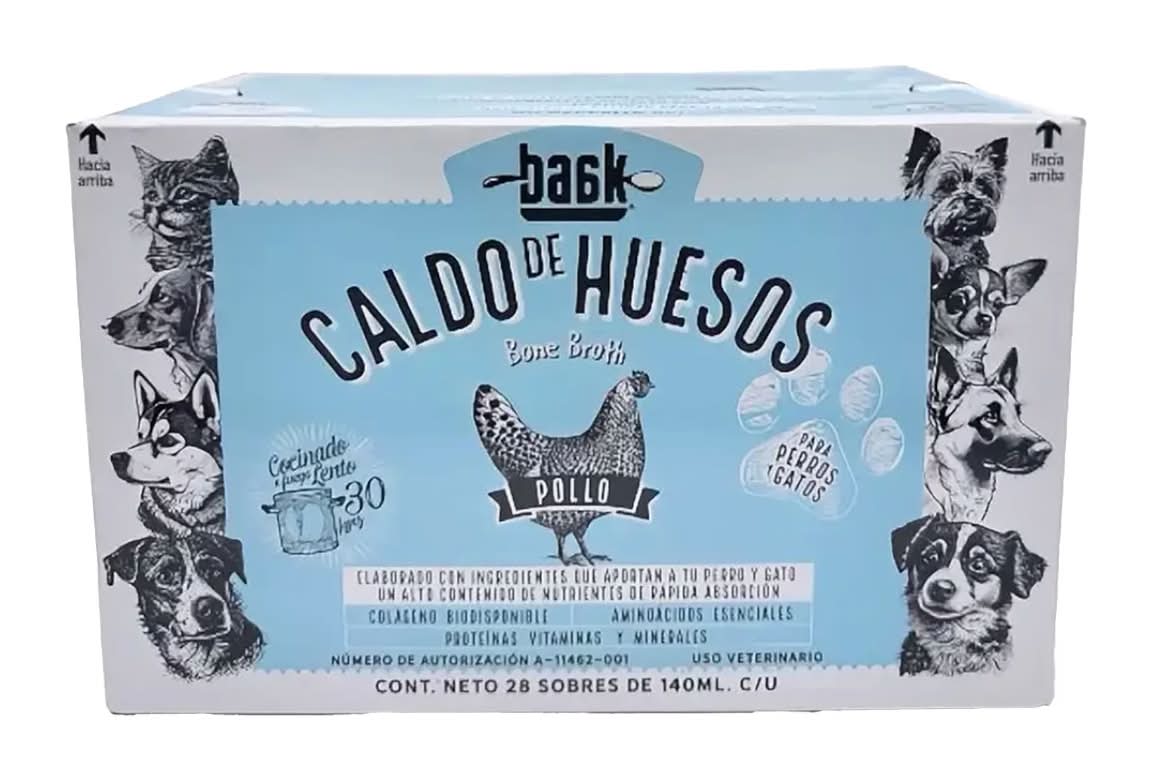 Baak · Caldo de huesos de pollo para perros y gatos (28 un)