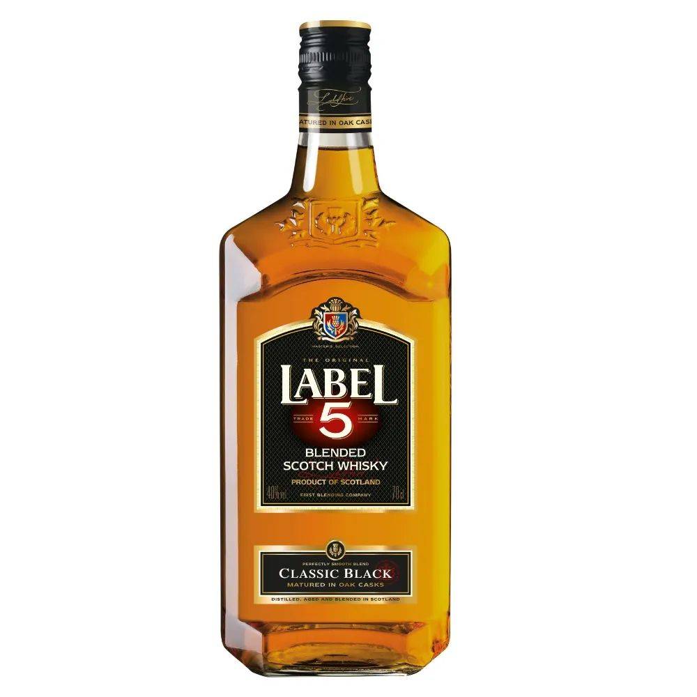Label 5 whisky classic black 5 (1 l)