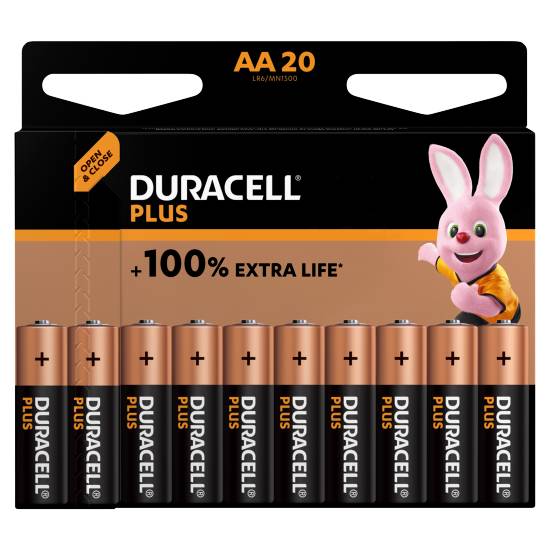 Duracell Plus Aa Batteries (20 pack)