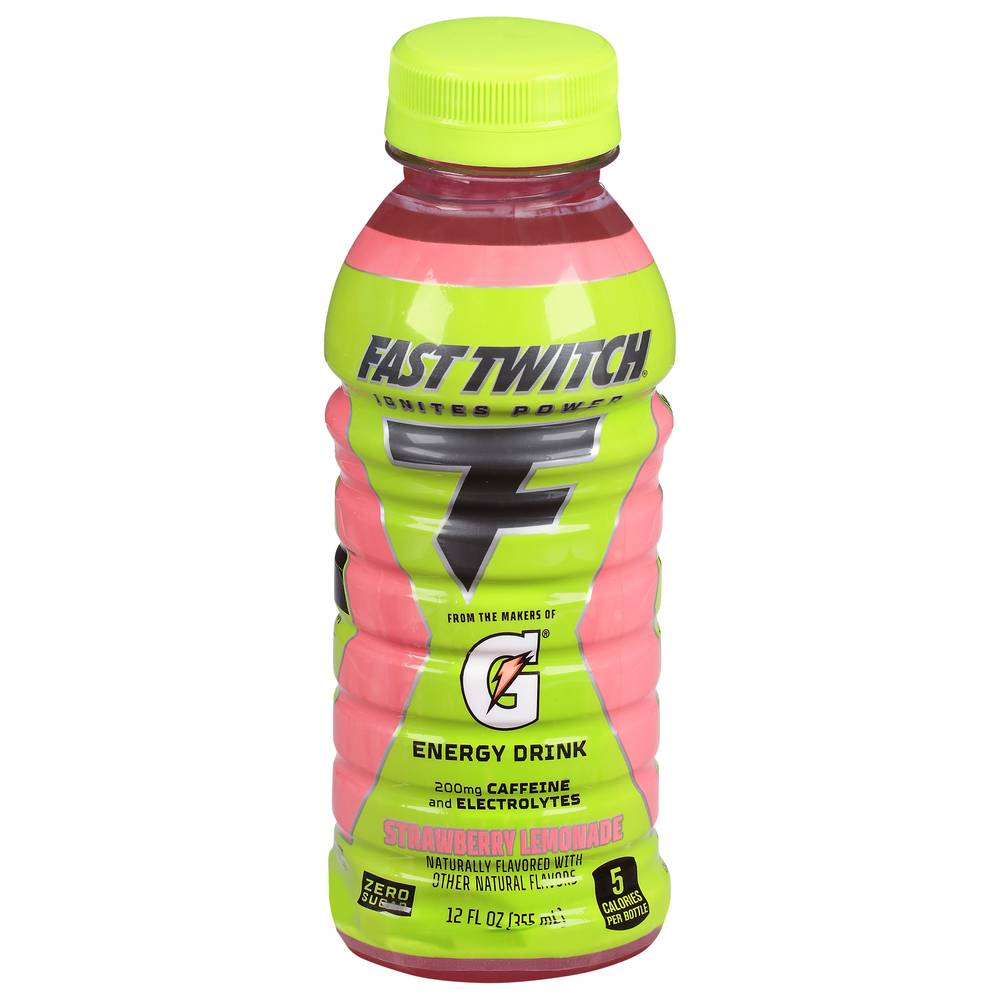 Fast Twitch Energy Drink, Strawberry Lemonade (12 fl oz)