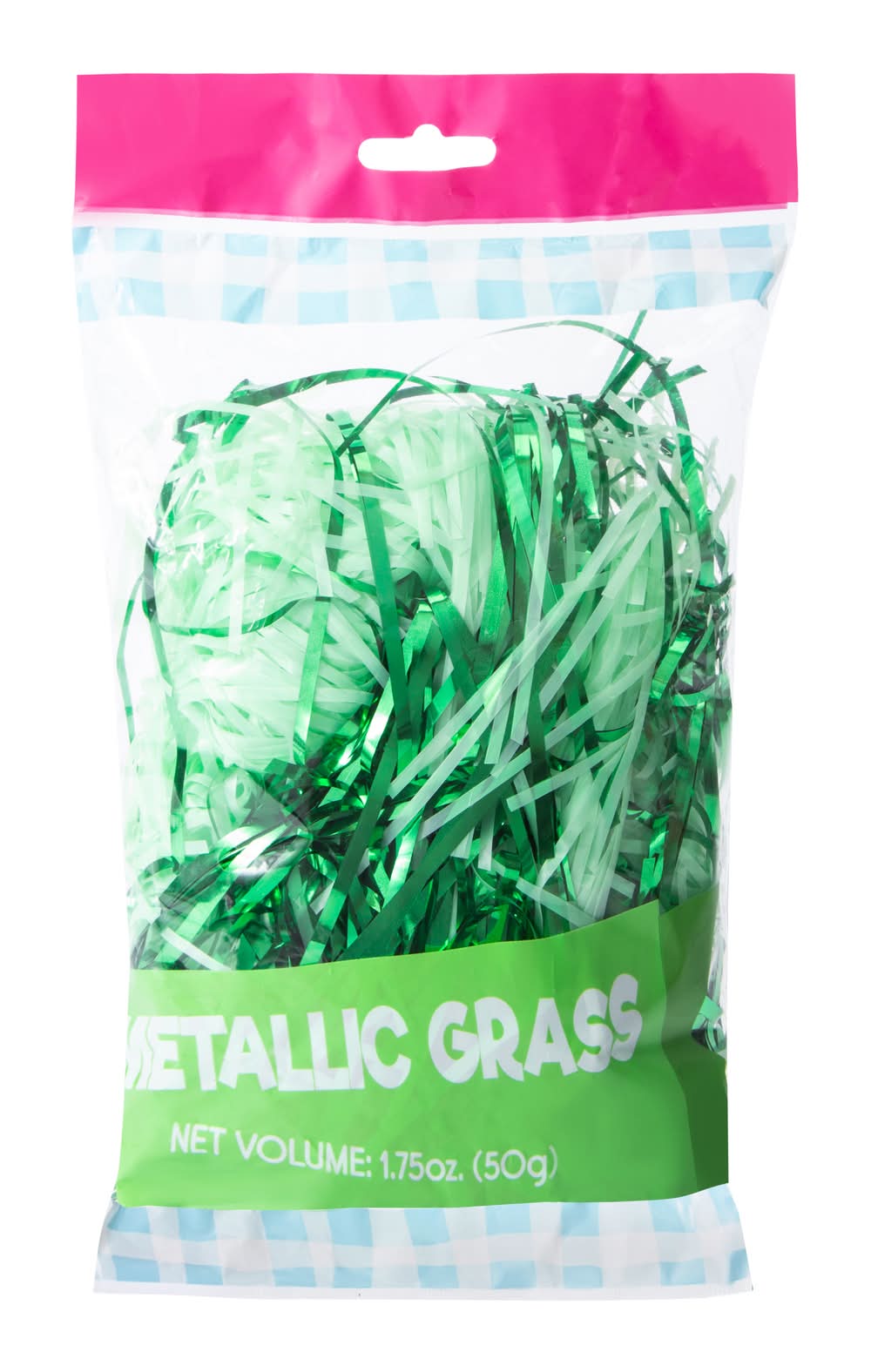 Plastic Metallic-Colored Grass 1.75oz Green