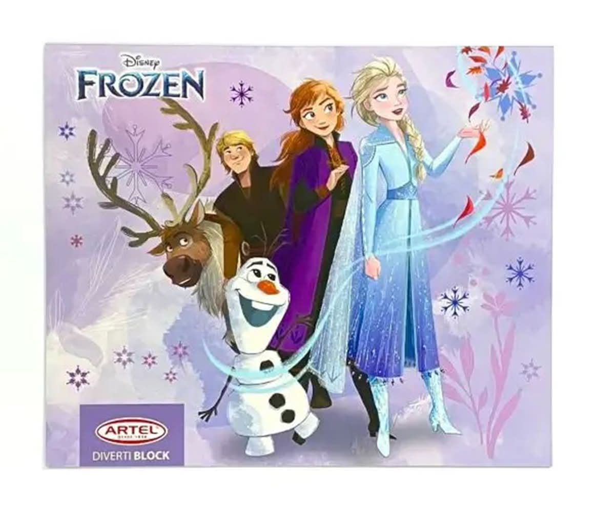 Artel · Diverti block para colorear frozen disney