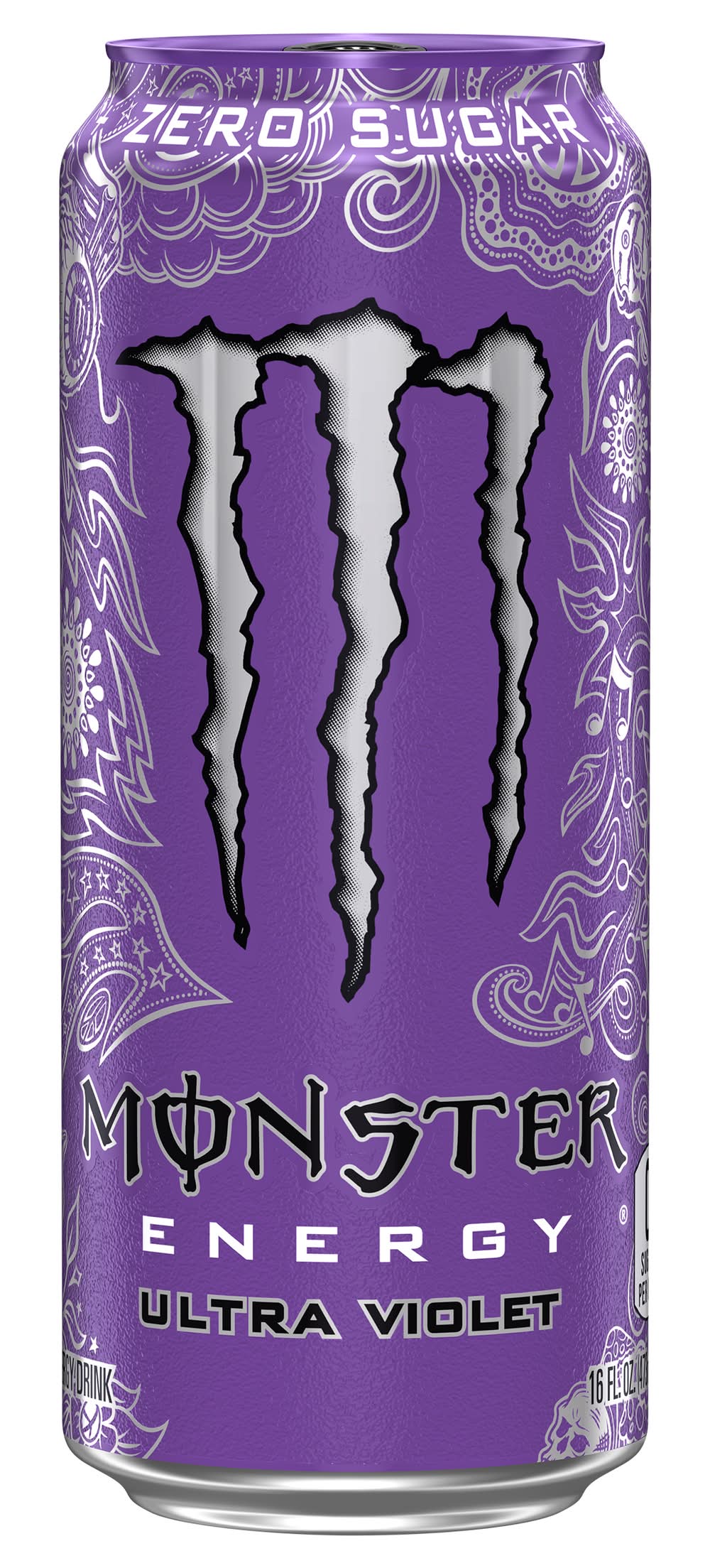 Monster Energy Zero Sugar Energy Drink, Ultra Violet (16 fl oz)
