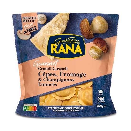 Pâtes Girasoli cèpes fromage et champignons Rana 250g
