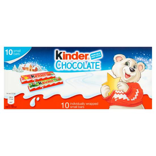 Kinder Chocolate Small Bars Multipack 10 x 12.5g (125g)