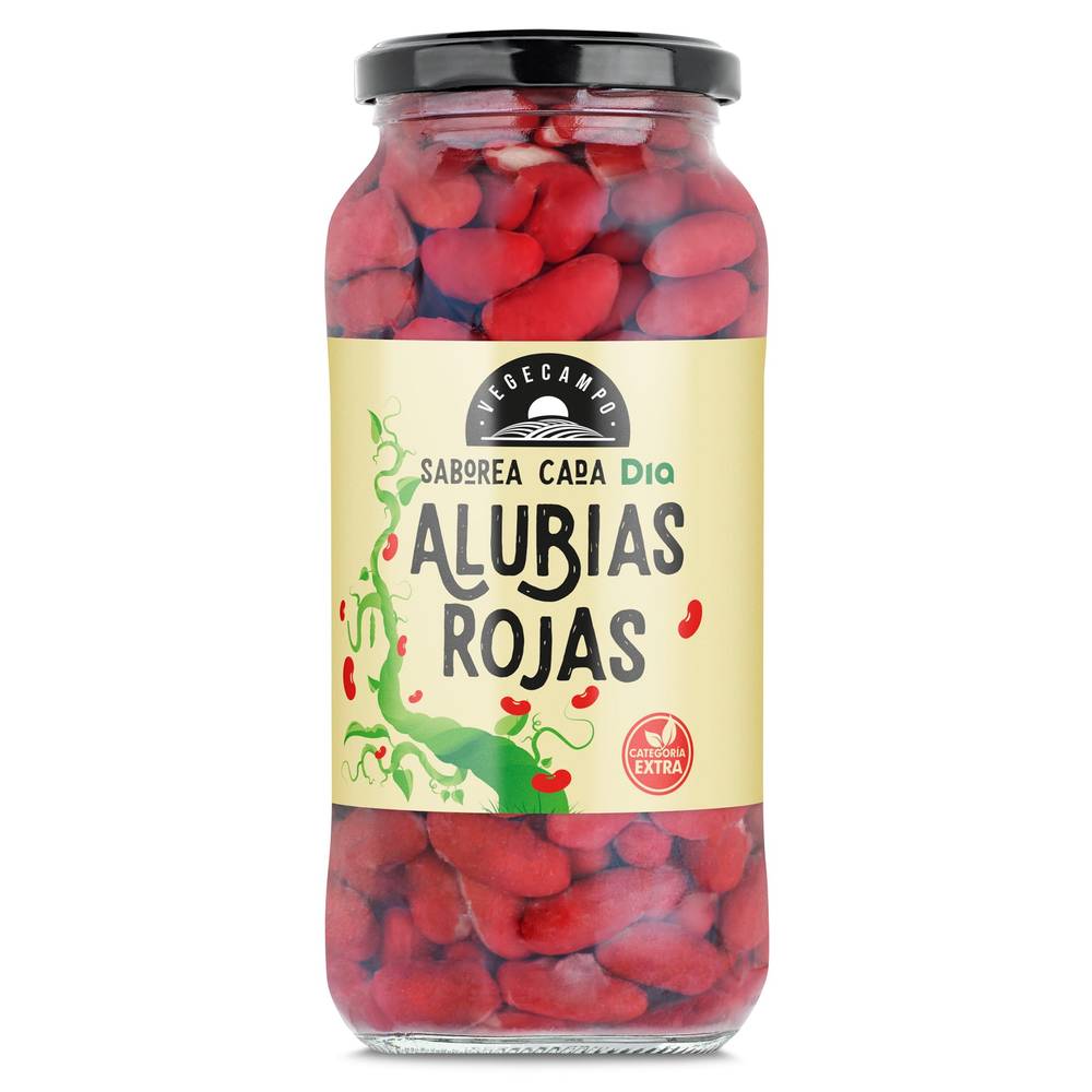 Alubias Rojas Cocidas Vegecampo De Dia Frasco 400 G