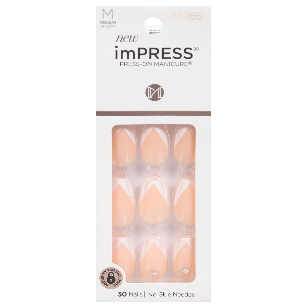 imPRESS Press-On Manicure So French Medium Length Nails (1.6 oz)